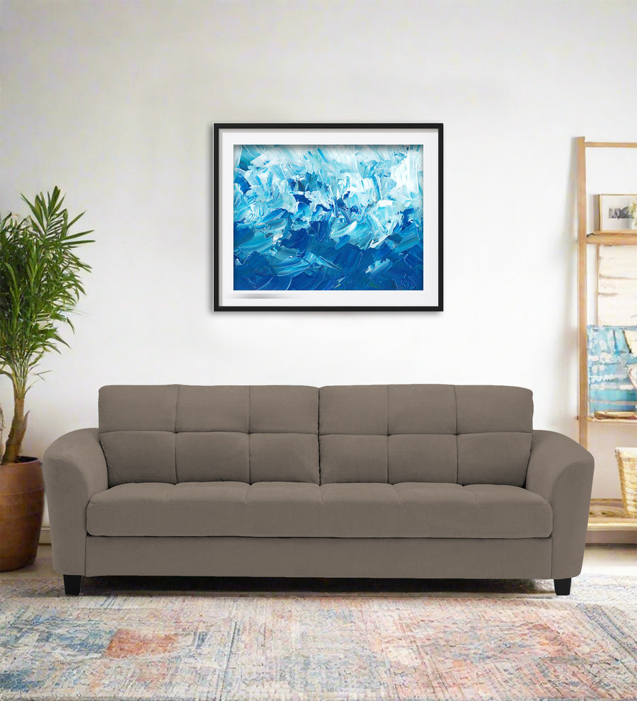 Mulan 3 Seater Fabric Sofa - Hazel Beige by Febonic Living