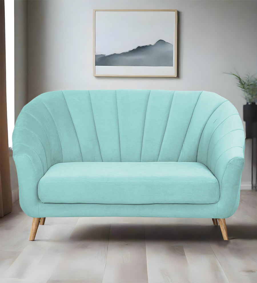 Kaylee  2 Seater Velvet Sofa - Barmunda Aqua by Febonic Living