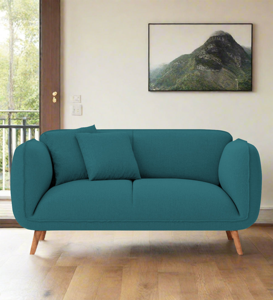 Zia  2 Seater Fabric Sofa - Water Blue by Febonic Living