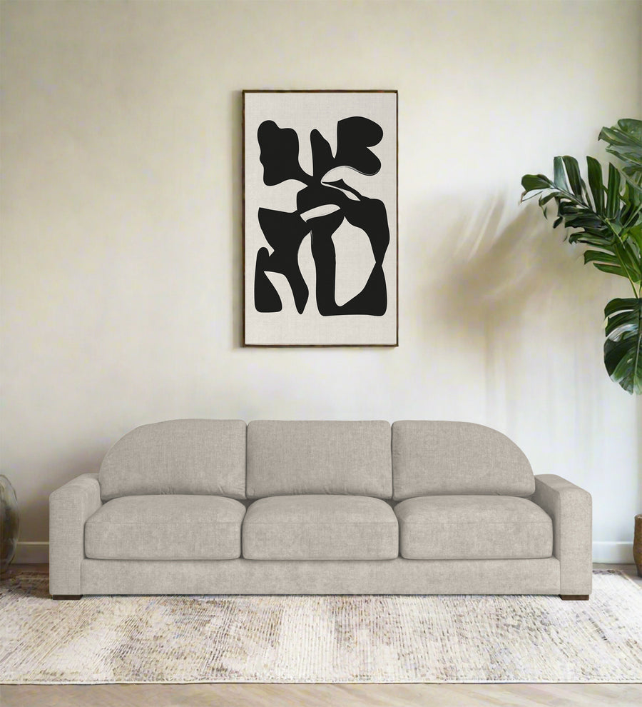 Dara 3 Seater Fabric Sofa - Ash Grey by Febonic Living