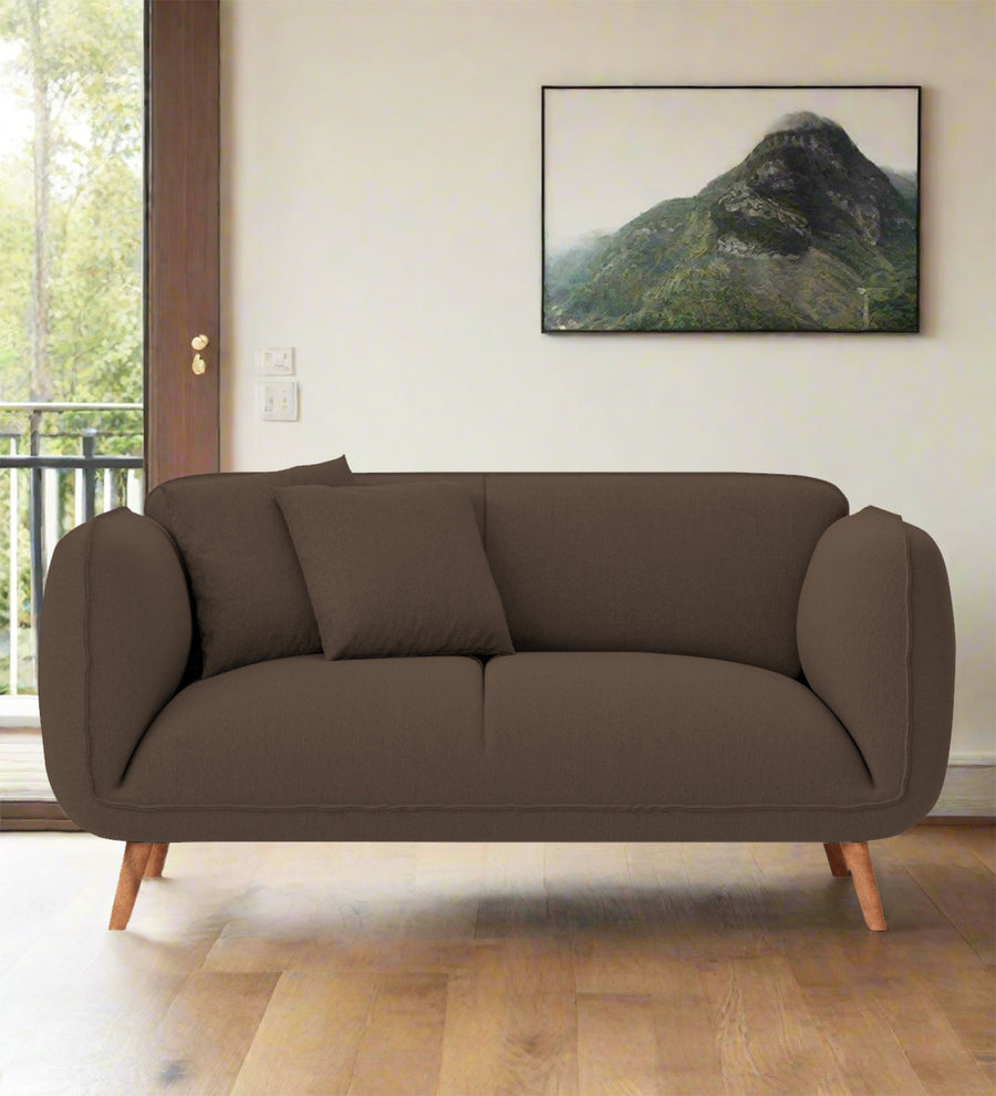 Zia  2 Seater Fabric Sofa - Rosy Brown by Febonic Living