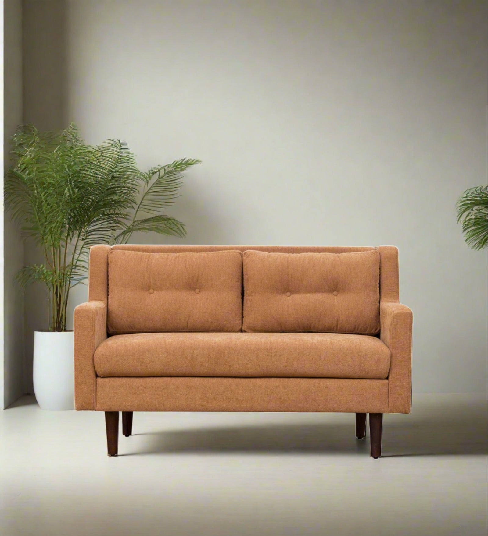 Lucy Fabric 2 Seater Sofa in Cosmic Beige Colour