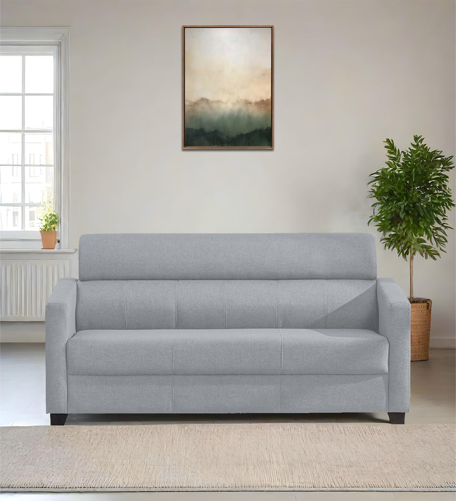 Devo 3 Seater Fabric Sofa - Coin Grey by Febonic Living