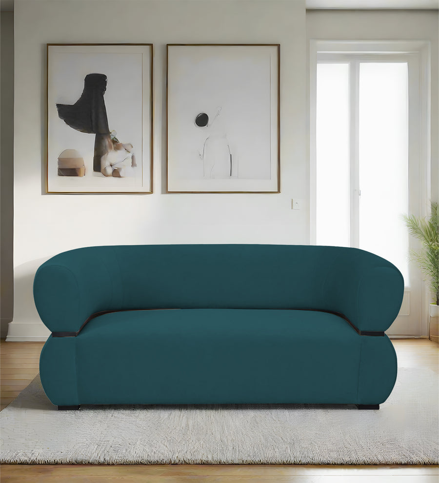 Kula  2 Seater Velvet Sofa - Arabian Green by Febonic Living