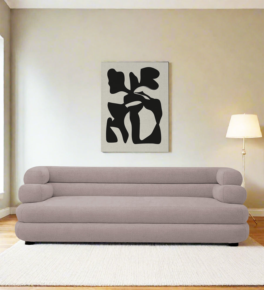 Wener 3 Seater Fabric Sofa - Almond Beige by Febonic Living