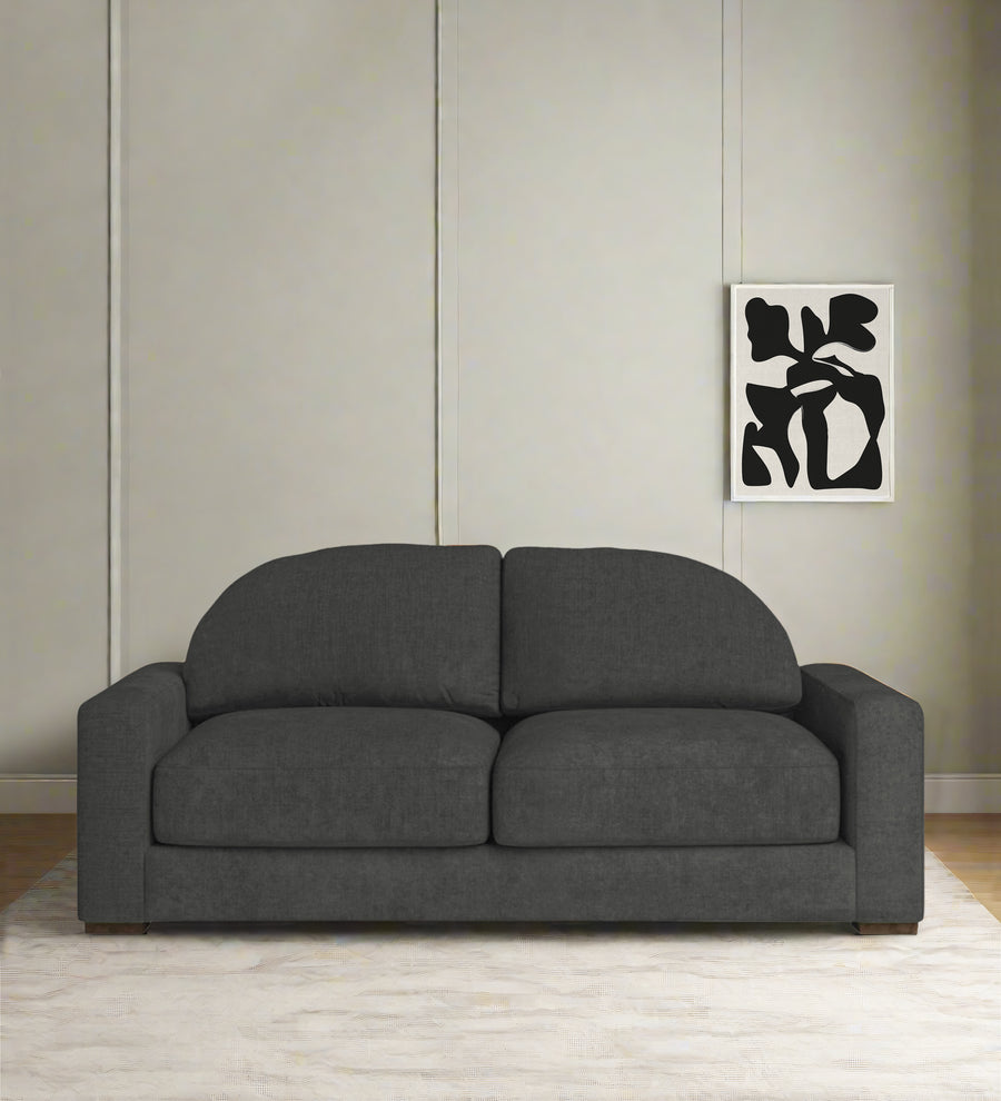 Dara  2 Seater Fabric Sofa - Charcoal Grey by Febonic Living