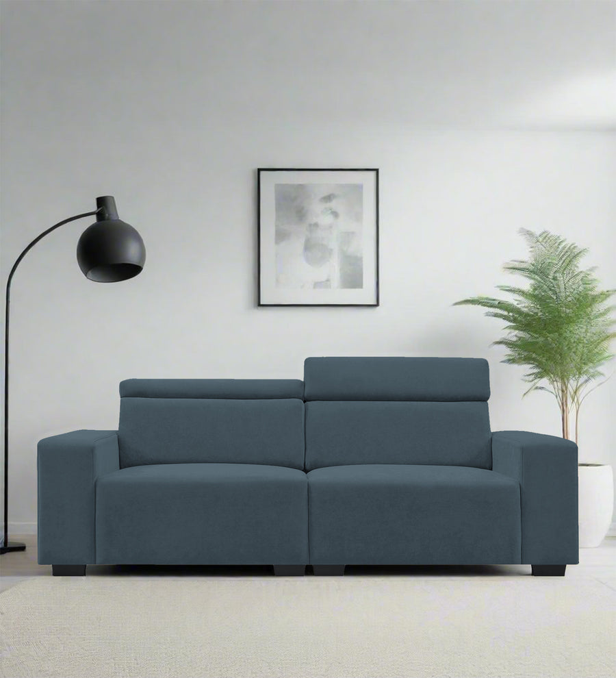 Hiro  2 Seater Fabric Sofa - Cobalt Blue by Febonic Living