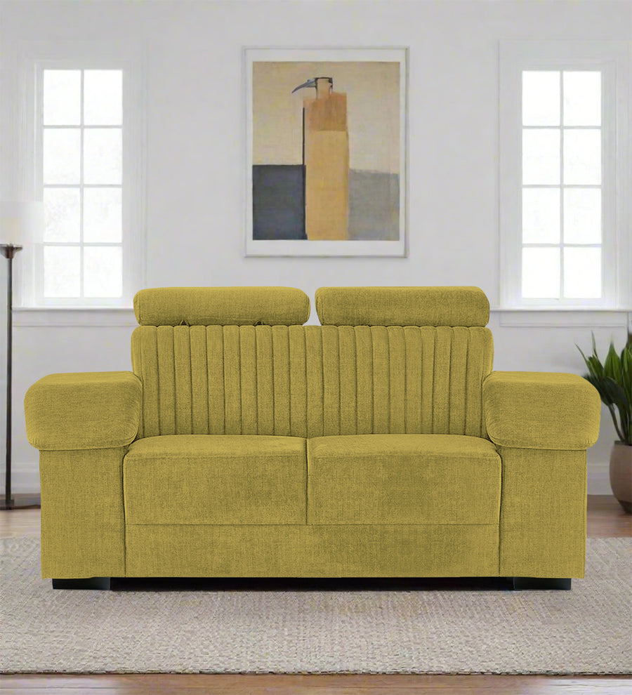 Draco  2 Seater Fabric Sofa - Parrot Green by Febonic Living
