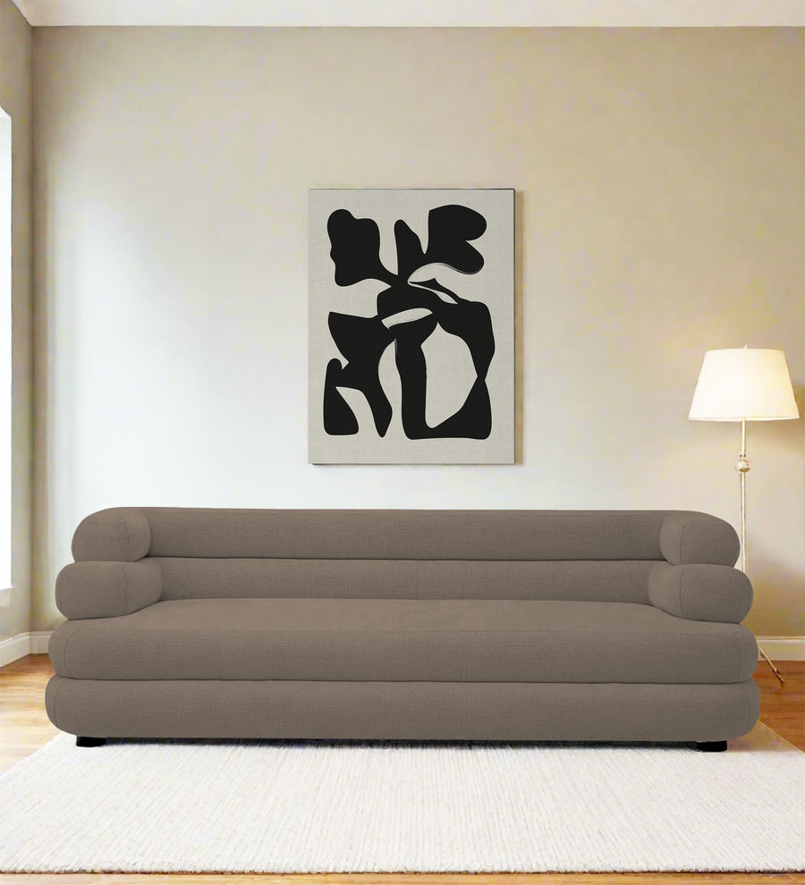 Wener 3 Seater Fabric Sofa - Hazel Beige by Febonic Living