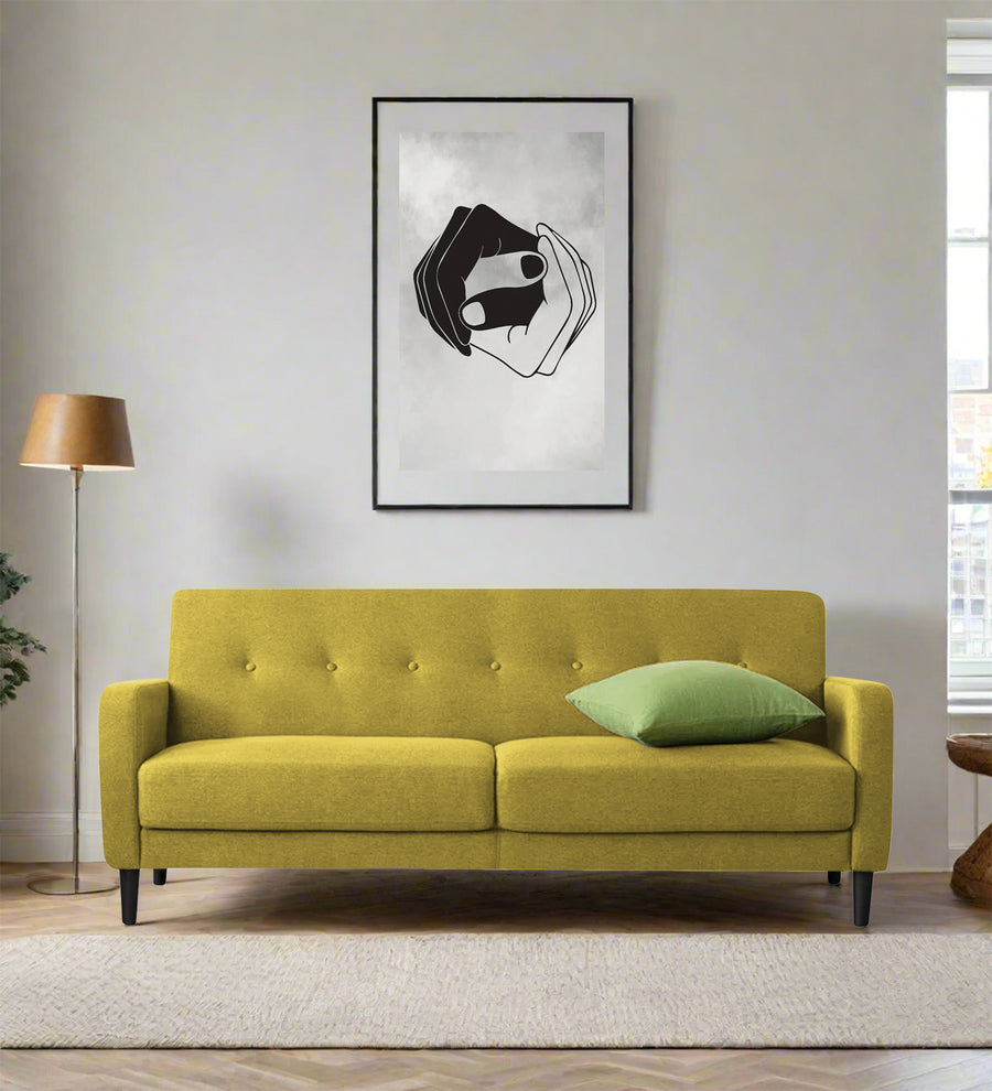 Marq 3 Seater Fabric Sofa - Parrot Green by Febonic Living