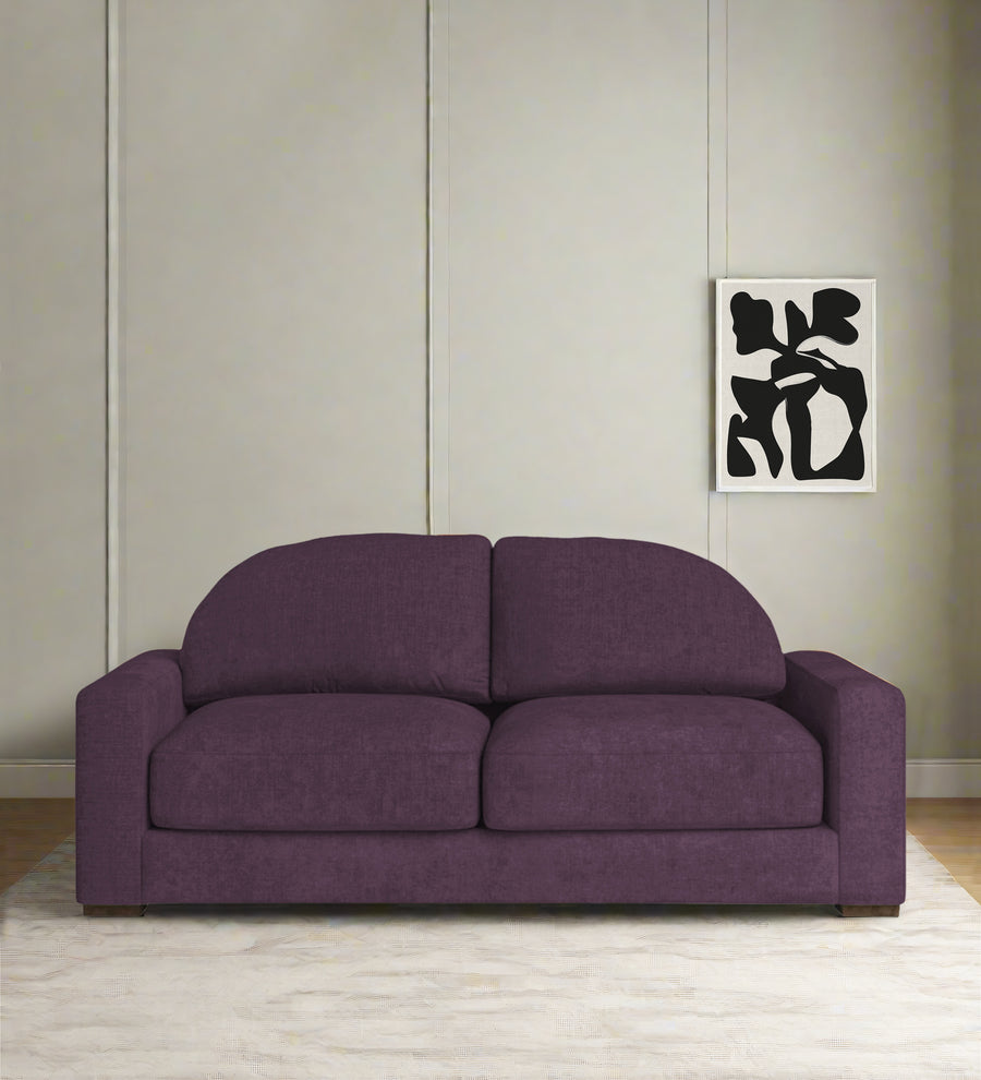 Dara  2 Seater Fabric Sofa - Greek Purple by Febonic Living