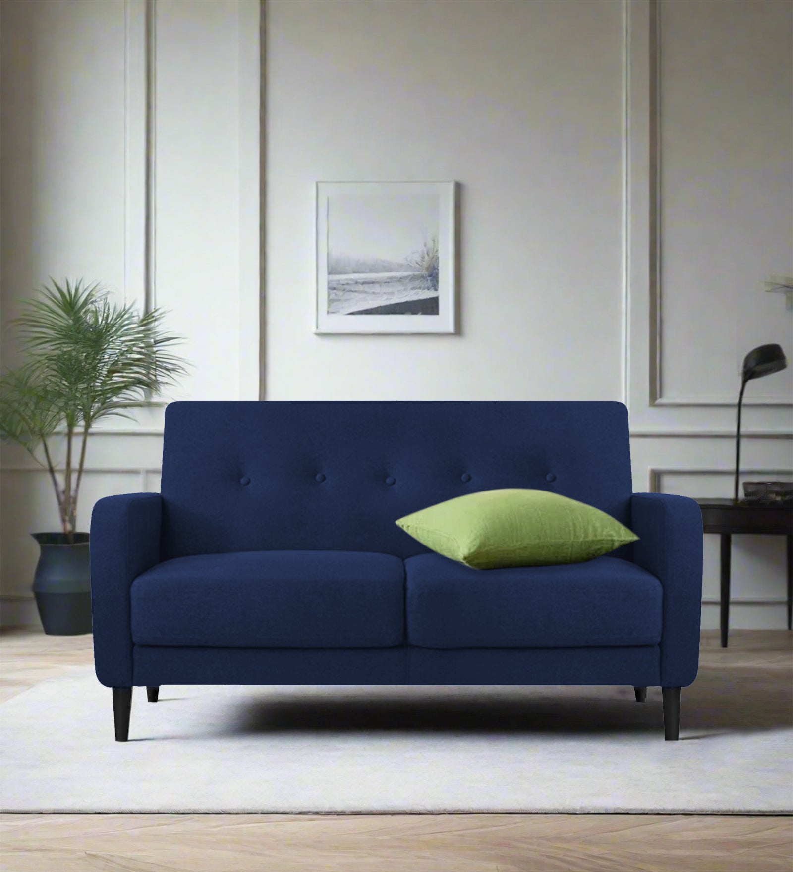 Marq Fabric 2 Seater Sofa in Royal Blue Colour