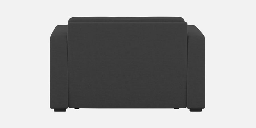 Rocky Fabric 2 Seater Pull Out Sofa Cum Bed In Charcoal Grey Colour With Storage - Febonic Living
