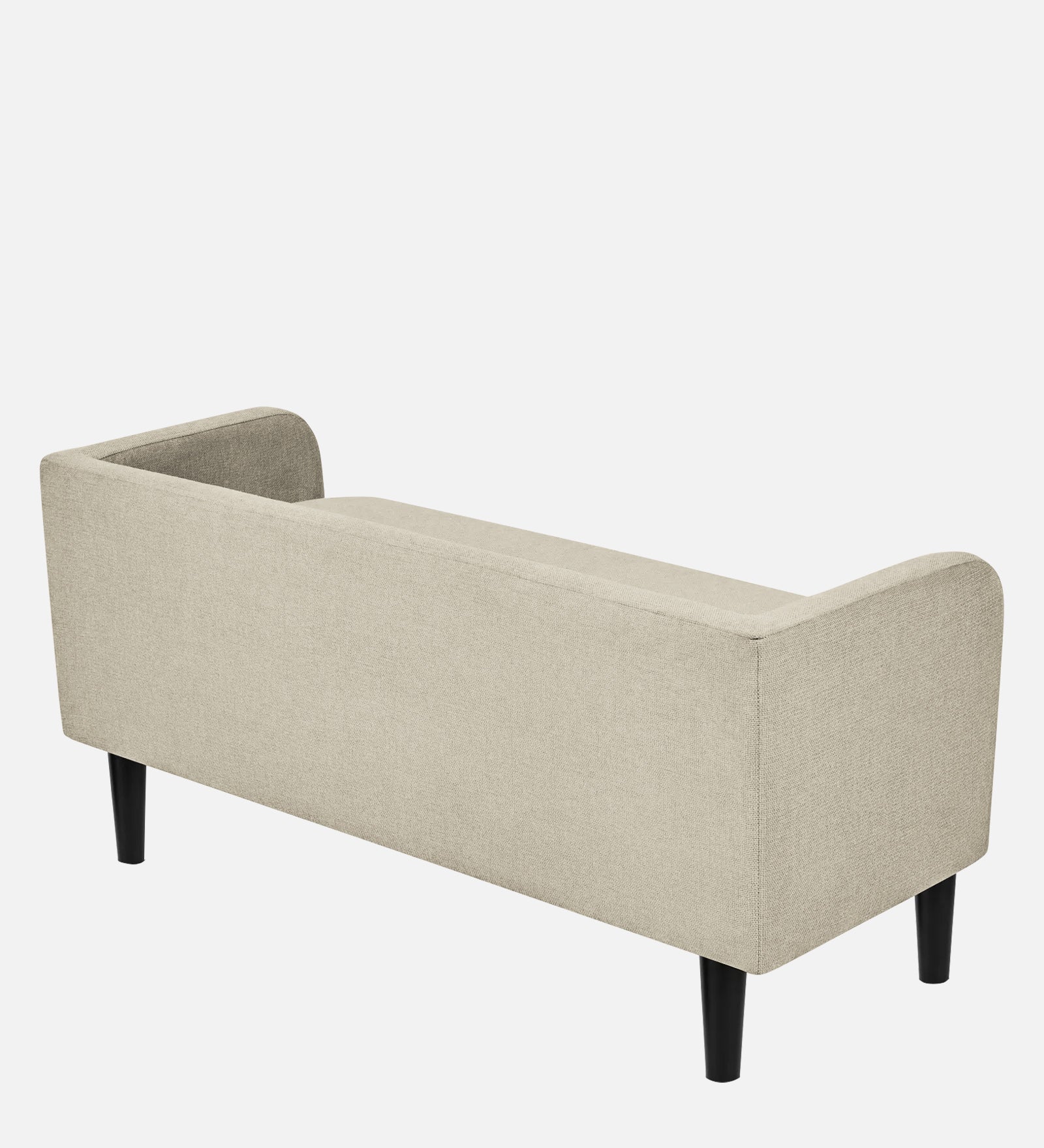 Maya Fabric Bench In Ivory Cream Colour