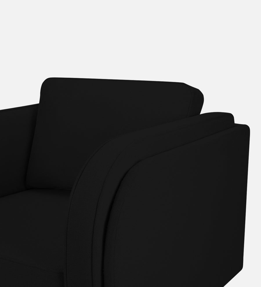 Siddy Fabric 1 Seater Sofa In Zed Black Colour - Febonic Living