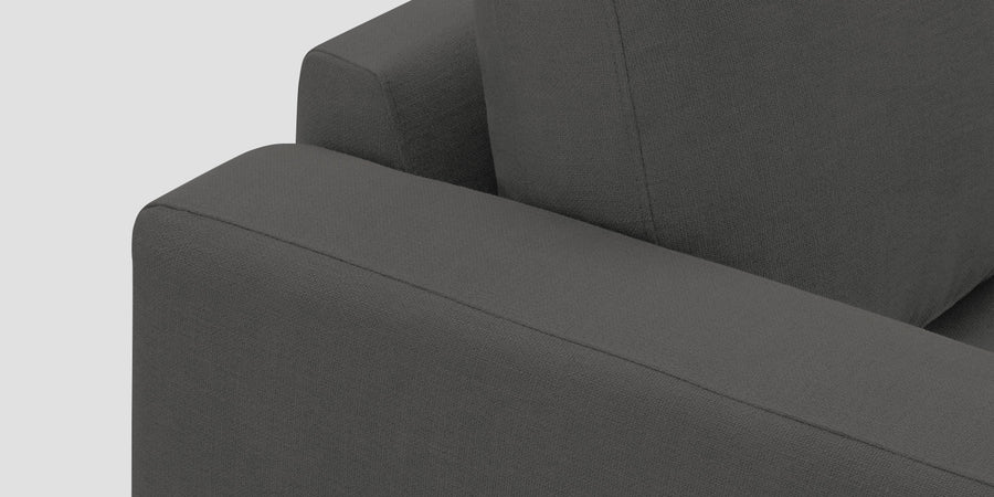 Esha Fabric 2 Seater Sofa In Stone Grey Colour - Febonic Living
