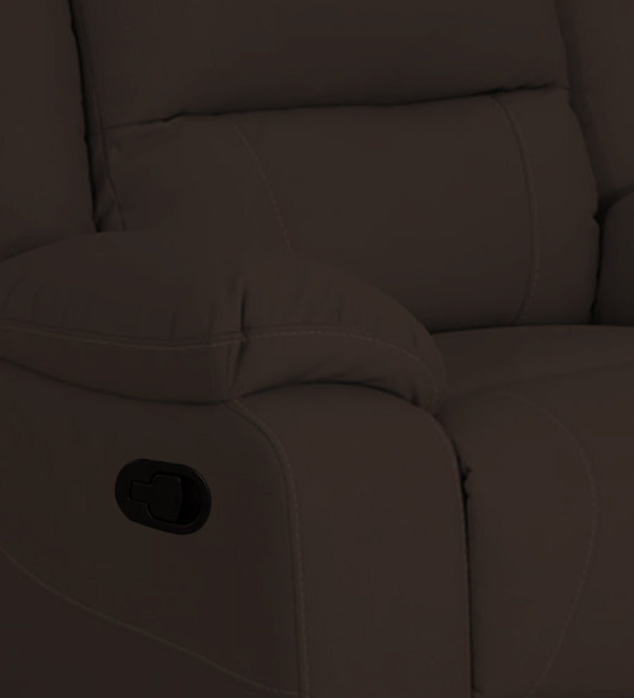 Adley Fabric 1 Seater Motorized Recliner In Coco Brown Colour - Febonic Living