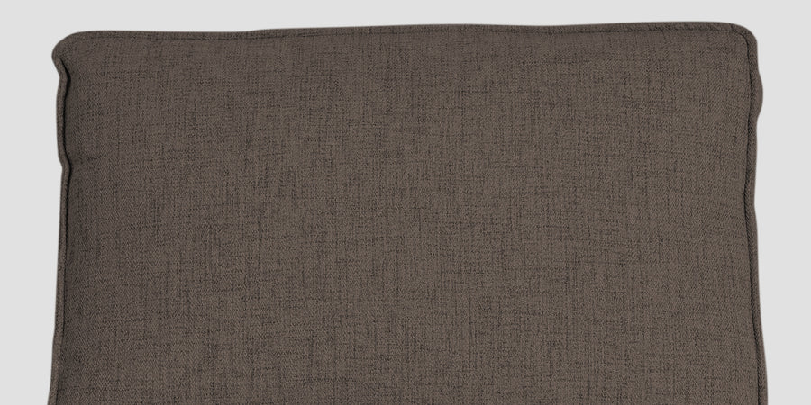 Hiver Fabric Day Bed Sofa In Caspa Brown Colour With Back Rest - Febonic Living