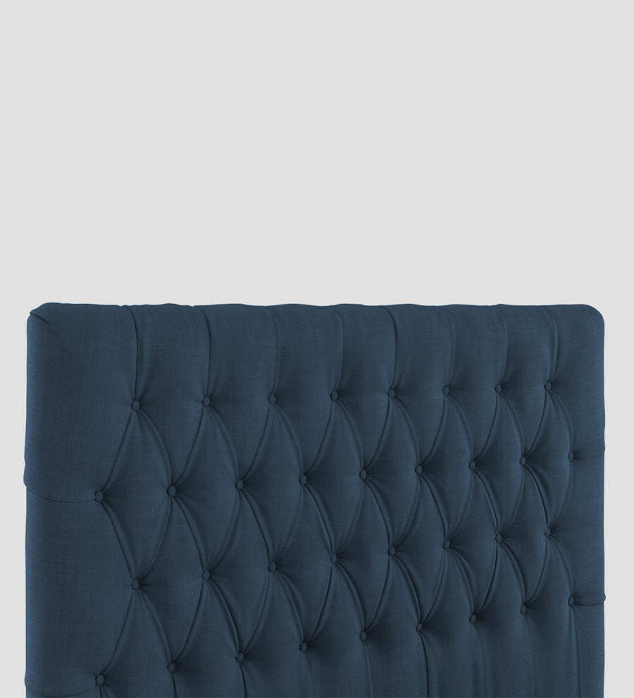 Isko Fabric Upholstered King Size Bed In Light Blue Colour With Box Storage - Febonic Living