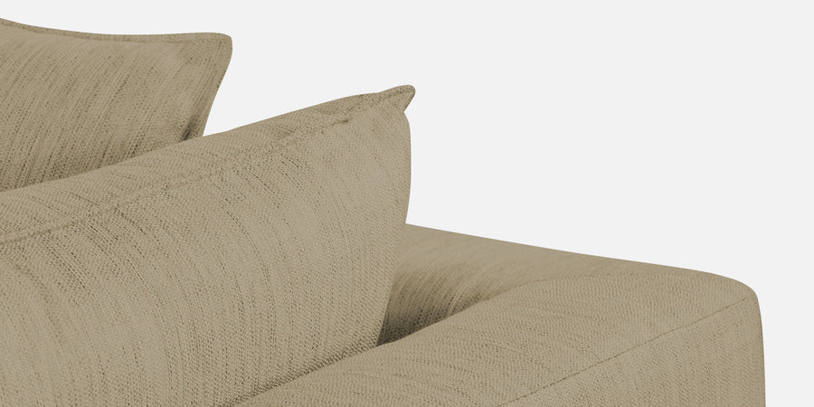 Ziggy Fabric Lhs Sectional Sofa 3 Lounger In Honey Beige Colour - Febonic Living