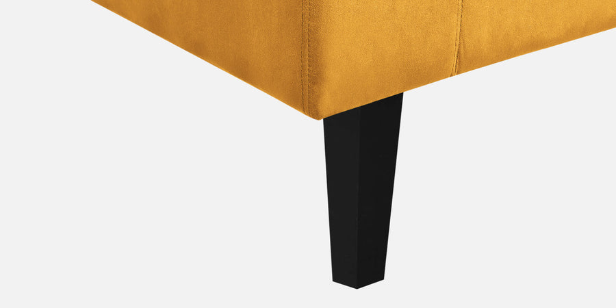Vegas Velvet Rhs Sectional Sofa 3 Lounger In Turmeric Yellow Colour - Febonic Living