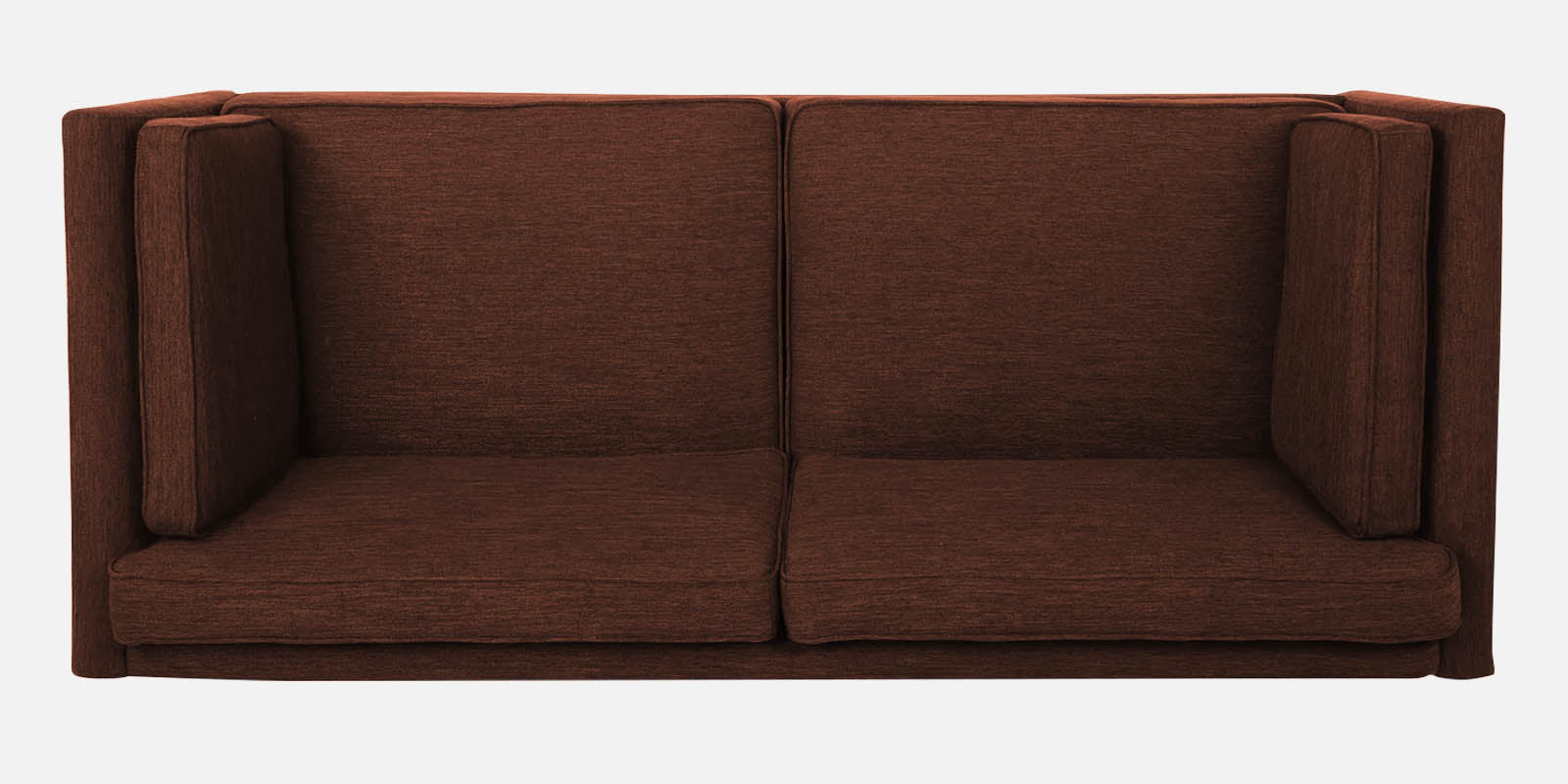 Nigar Fabric 3 Seater Sofa in Coffee Brown Colour