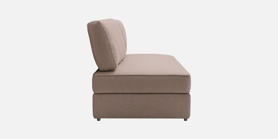Vito Fabric Day Bed In Kadhi Beige Colour With Storage - Febonic Living