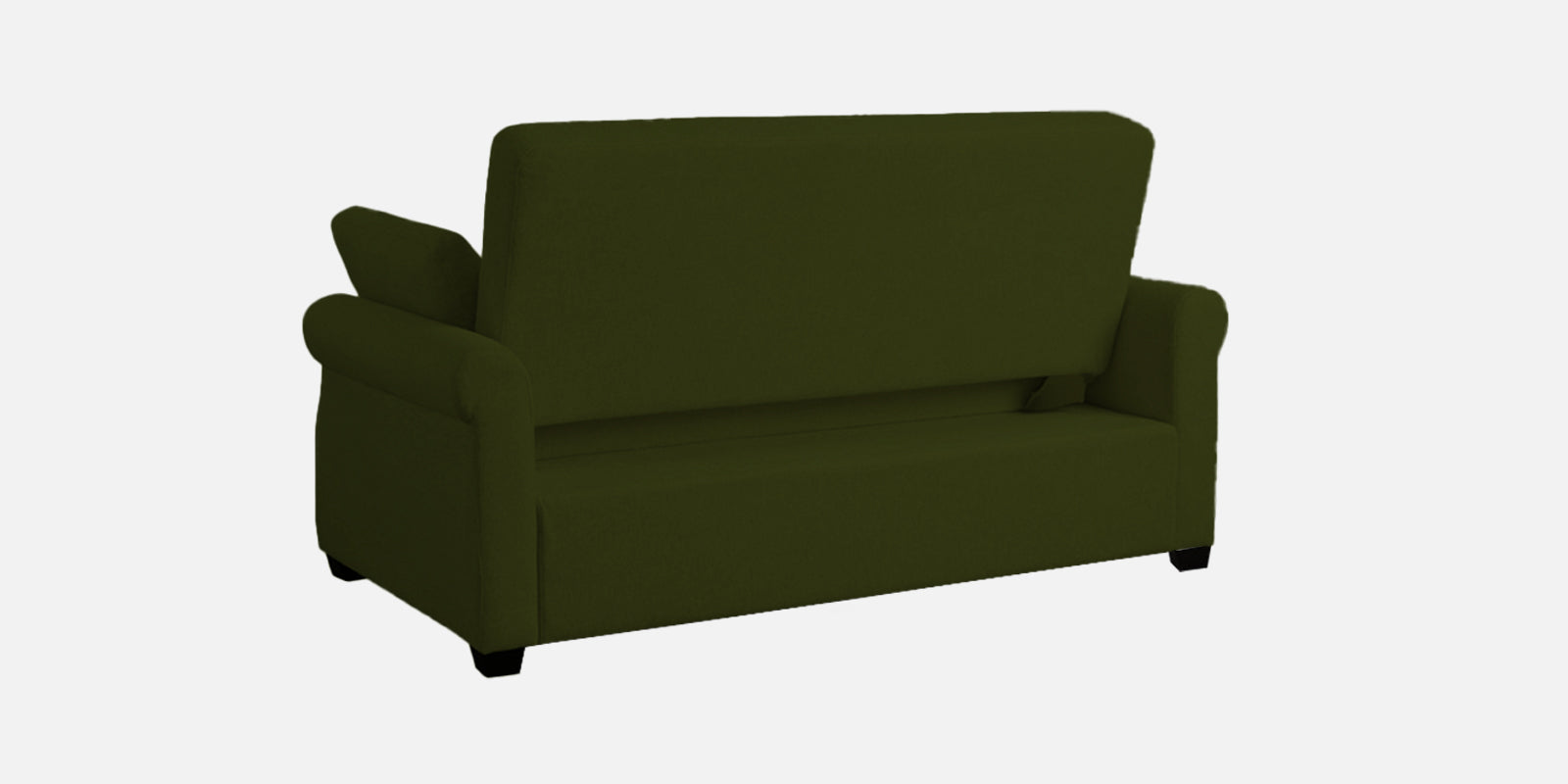 Fornia Fabric 2 Seater Pull Out Sofa Cum Bed In Olive Green Colour