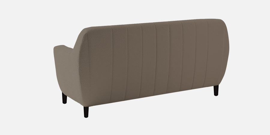 Nesco Boucle Fabric 2 Seater Sofa In Cement Beige Colour - Febonic Living