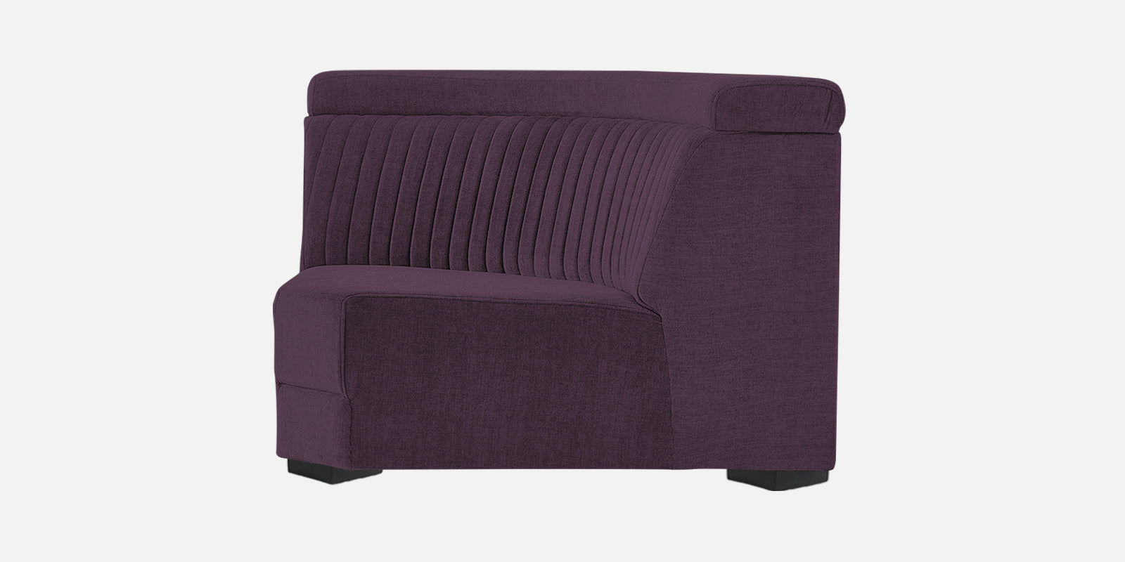 Draco Fabric 6 Seater Corner Sofa In Greek Purple Colour - Febonic Living