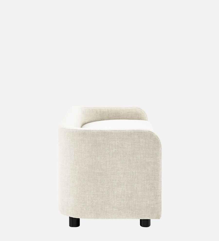 Cooper Fabric Storage Bench In Ivory Cream Colour - Febonic Living