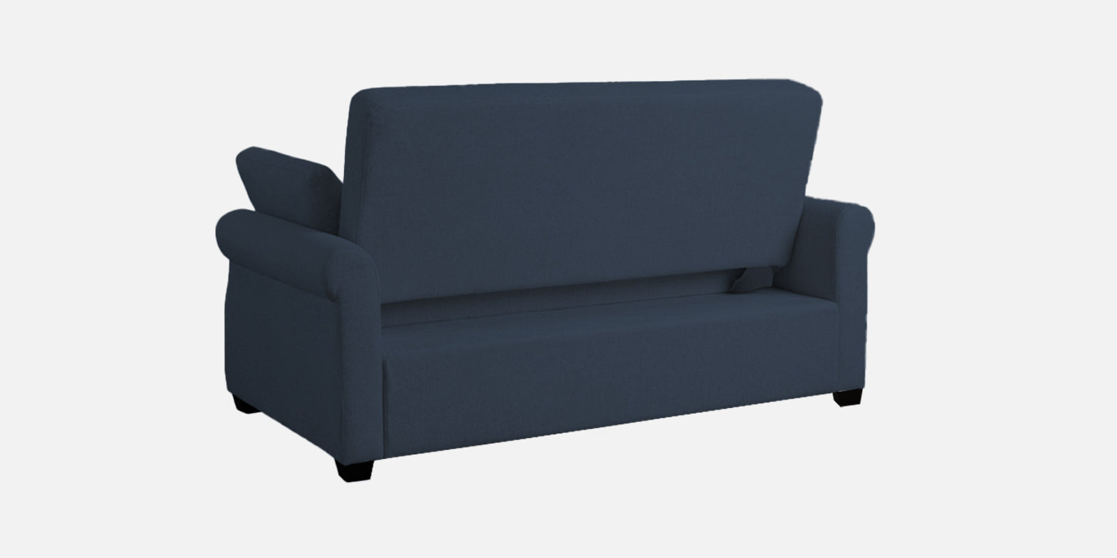 Fornia Fabric 3 Seater Pull Out Sofa Cum Bed In Denim Blue Colour