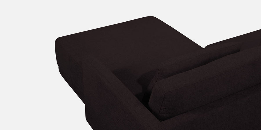 Kera Fabric Lhs Sectional Sofa 3 Lounger In Cara Brown Colour - Febonic Living