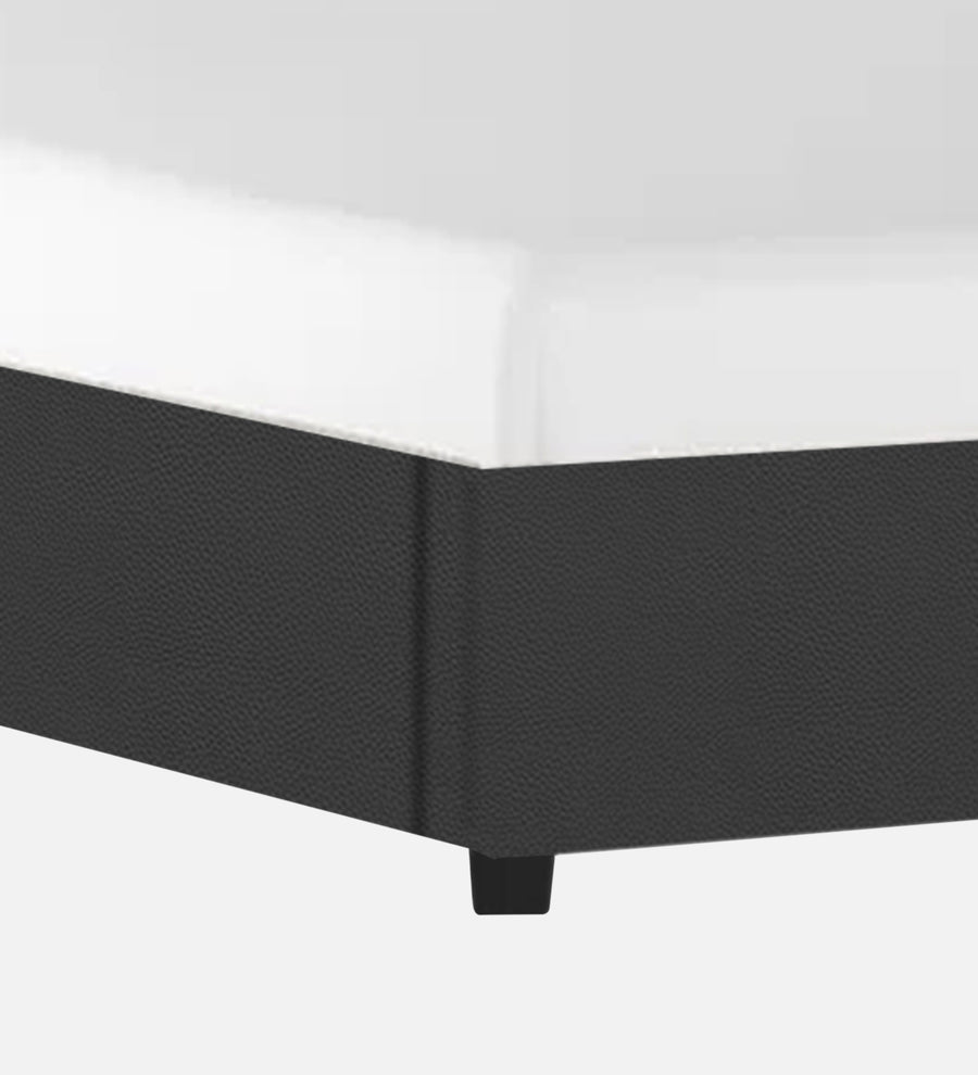 Alisha Leatherette King Size Bed In Grey Colour - Febonic Living