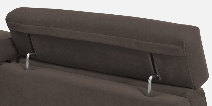 Hiro Fabric 3 Seater Sofa In Lito Brown Colour - Febonic Living