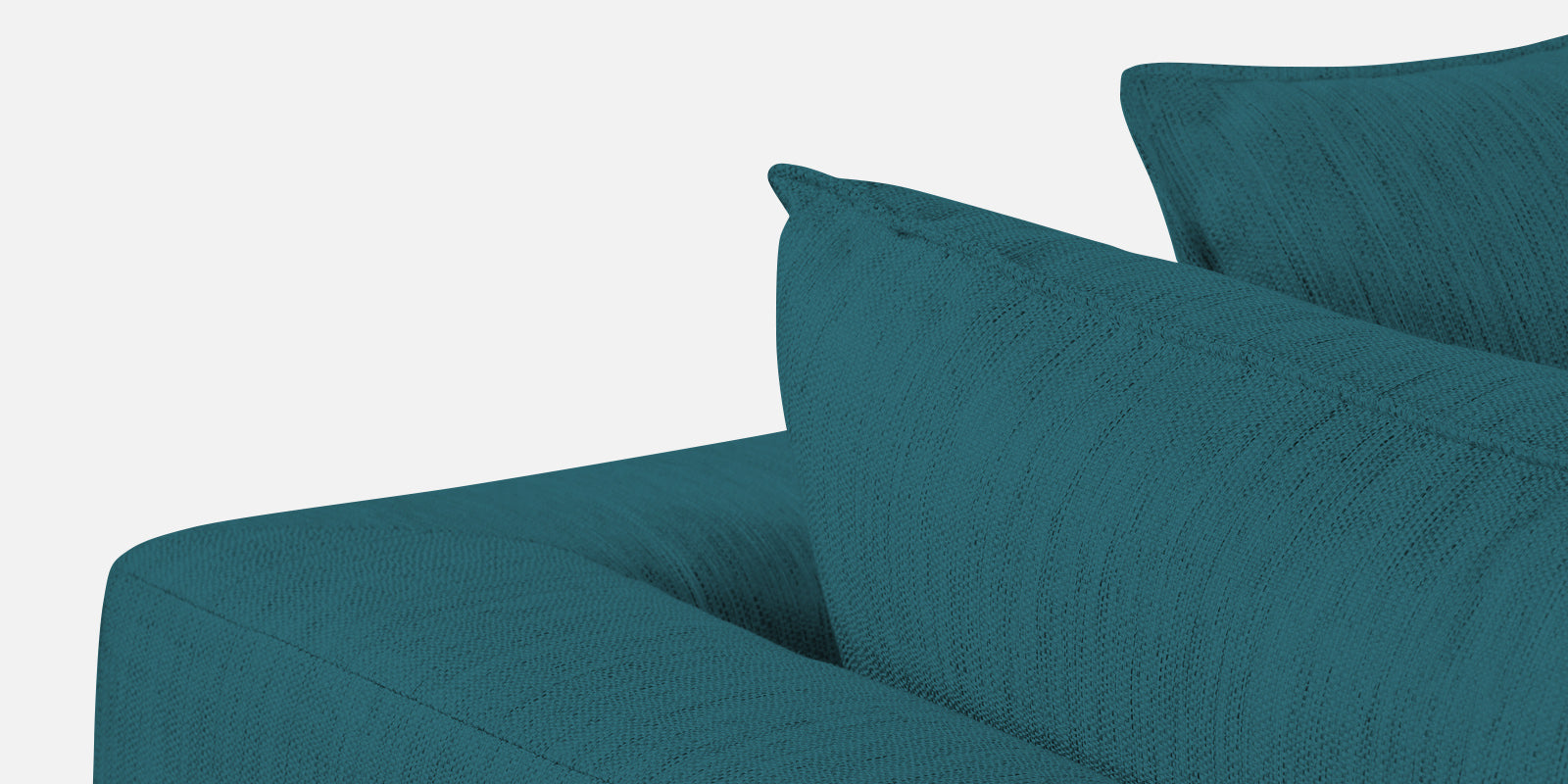 Ziggy Fabric RHS Sectional Sofa (3+Lounger) in Water Blue Colour