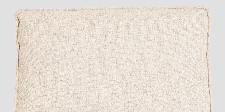 Hiver Fabric Day Bed Sofa In Woom Beige Colour With Back Rest - Febonic Living
