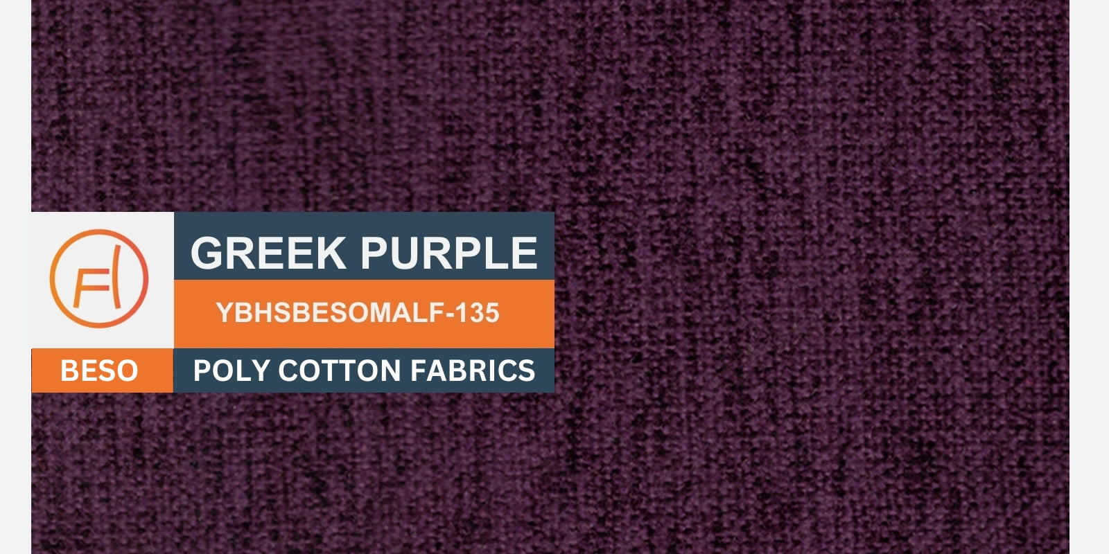 Sokun Fabric 3 Seater Sofa in Greek Purple Colour