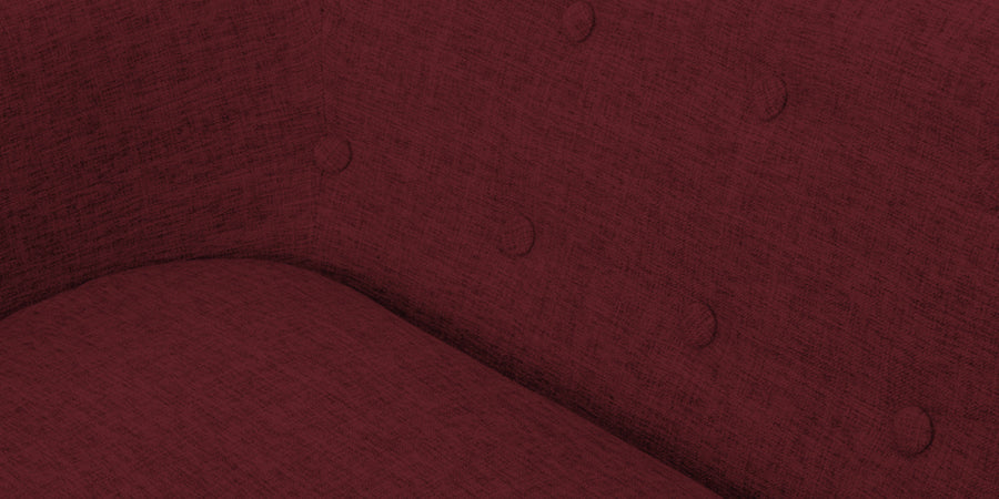 Casper Fabric 3 Seater Sofa In Blood Maroon Colour - Febonic Living