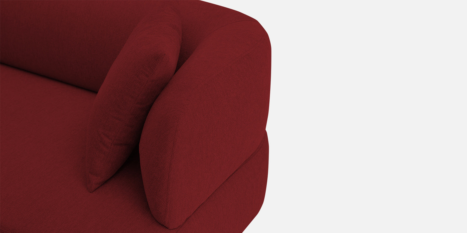 Carson Fabric 3 Seater Sofa in Corel Red Colour