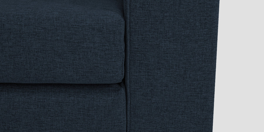 Kenia Fabric 3 Seater Foldable Sofa Cum Bed In Denim Blue Colour - Febonic Living
