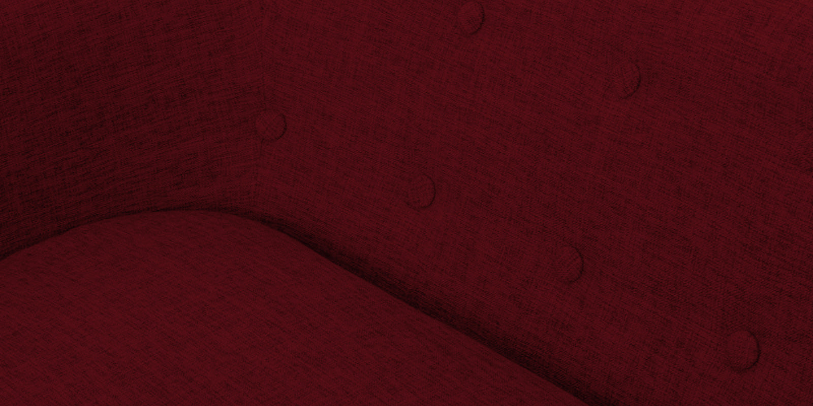 Casper Fabric 3 Seater Sofa in Ruby Red Colour