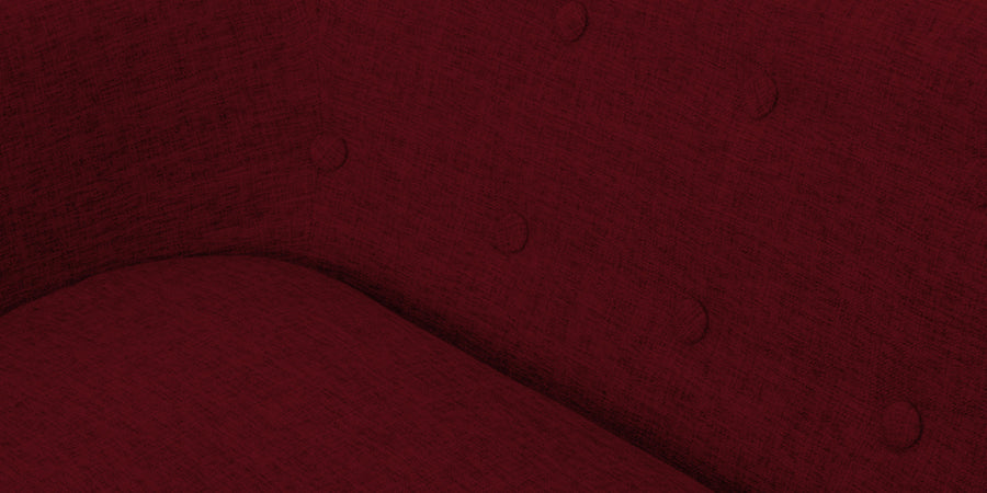 Casper Fabric 3 Seater Sofa In Ruby Red Colour - Febonic Living