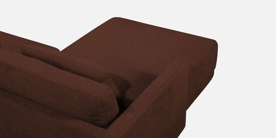 Kera Fabric Rhs Sectional Sofa 3 Lounger In Coffee Brown Colour - Febonic Living