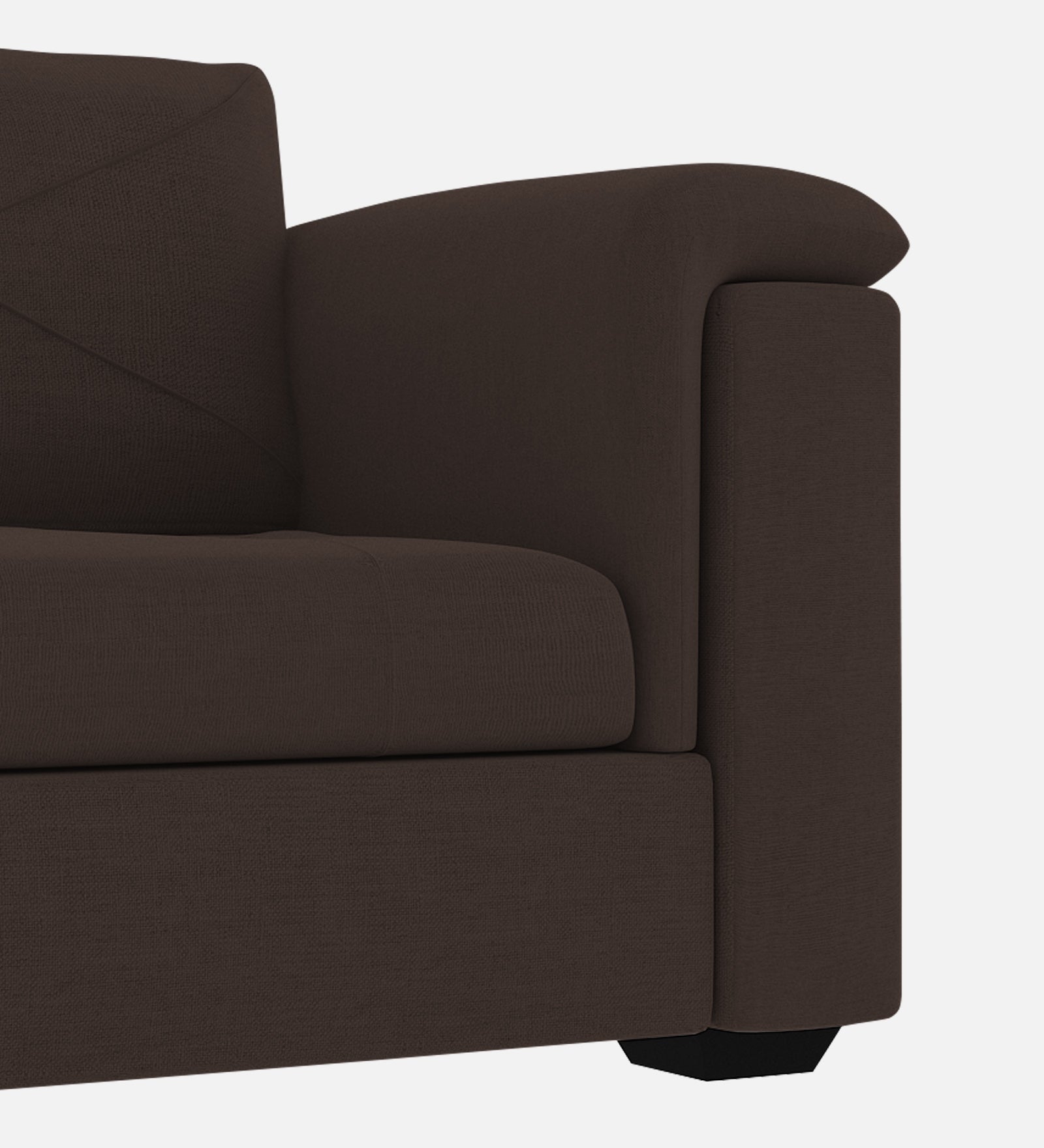 Andry Fabric 1 Seater Sofa in Coco Brown Colour