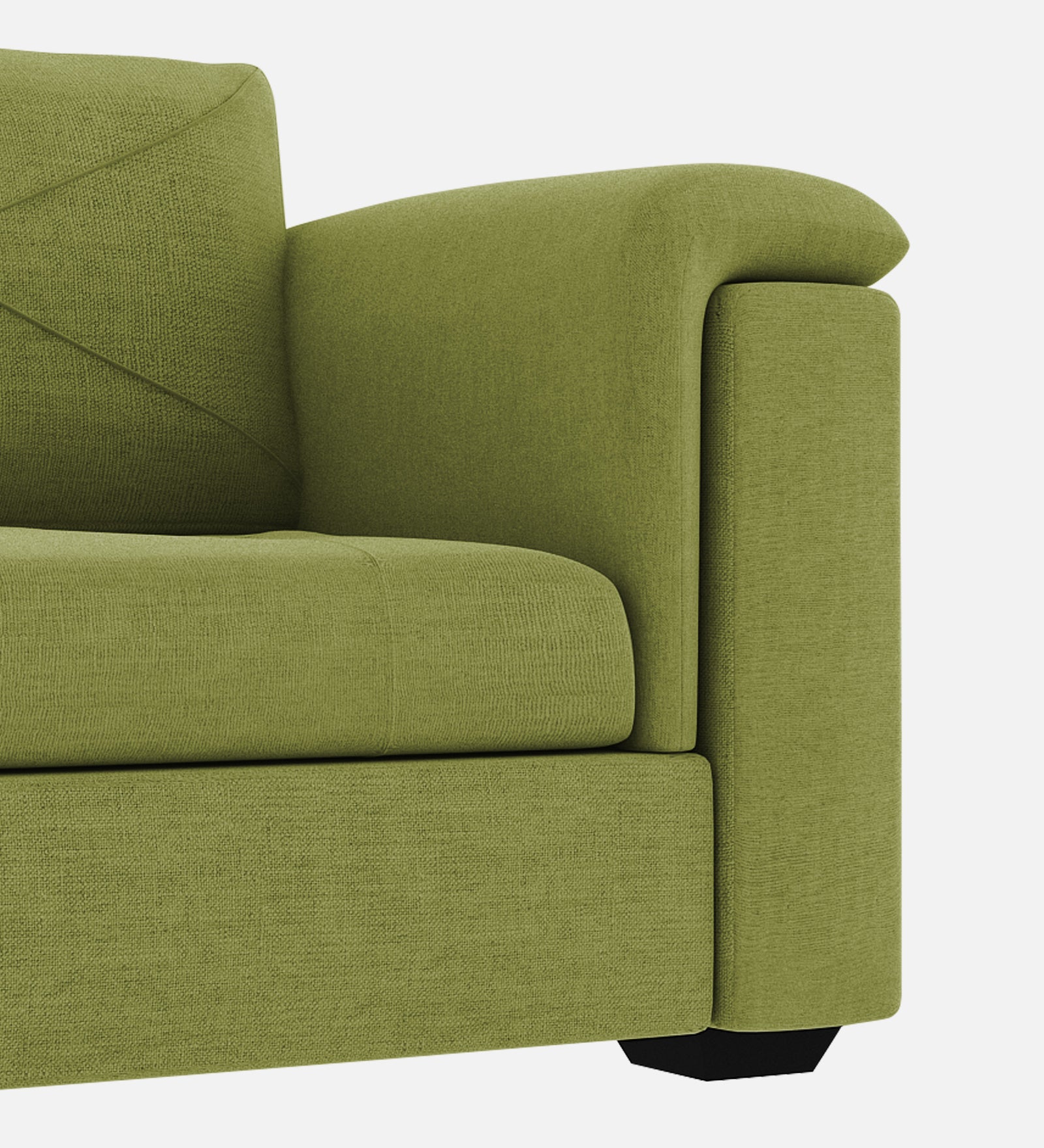 Andry Fabric 1 Seater Sofa in Lime Green Colour