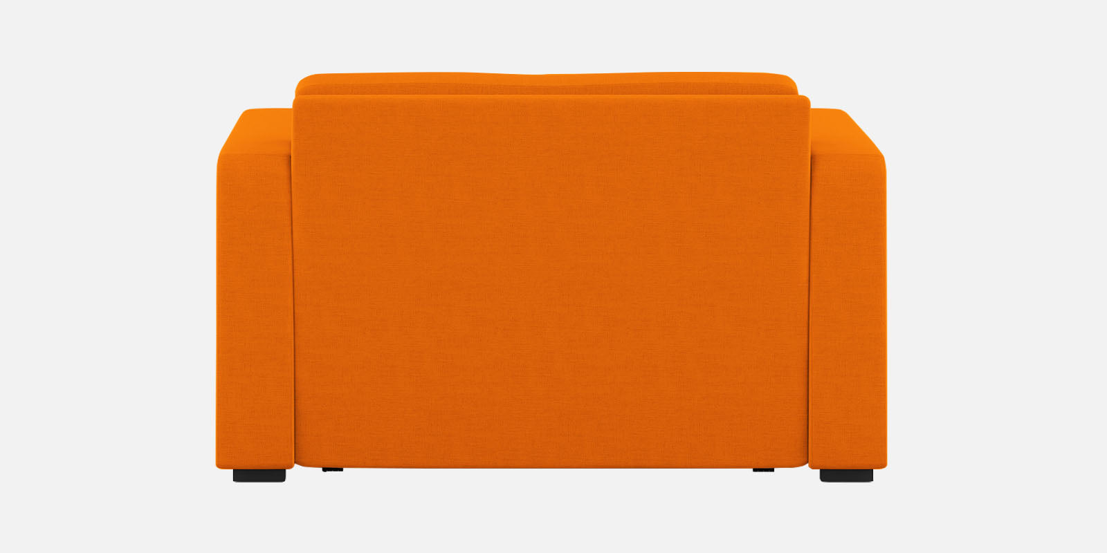 Rocky Fabric 2 Seater Pull Out Sofa Cum Bed In Vivid Orange Colour With Storage