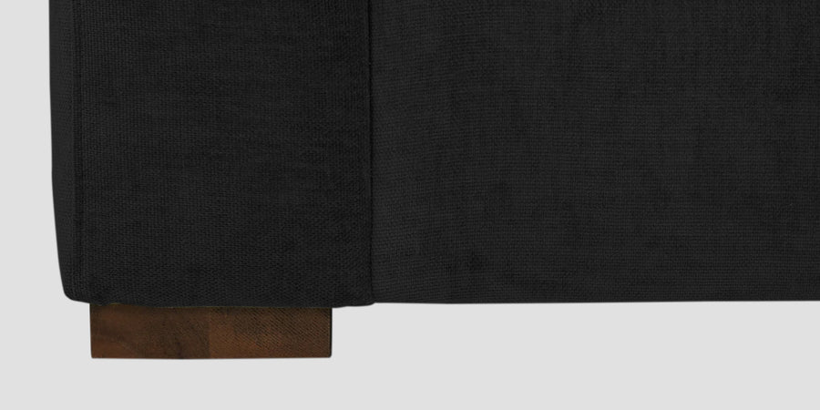 Dara Fabric 2 Seater Sofa In Zed Black Colour - Febonic Living