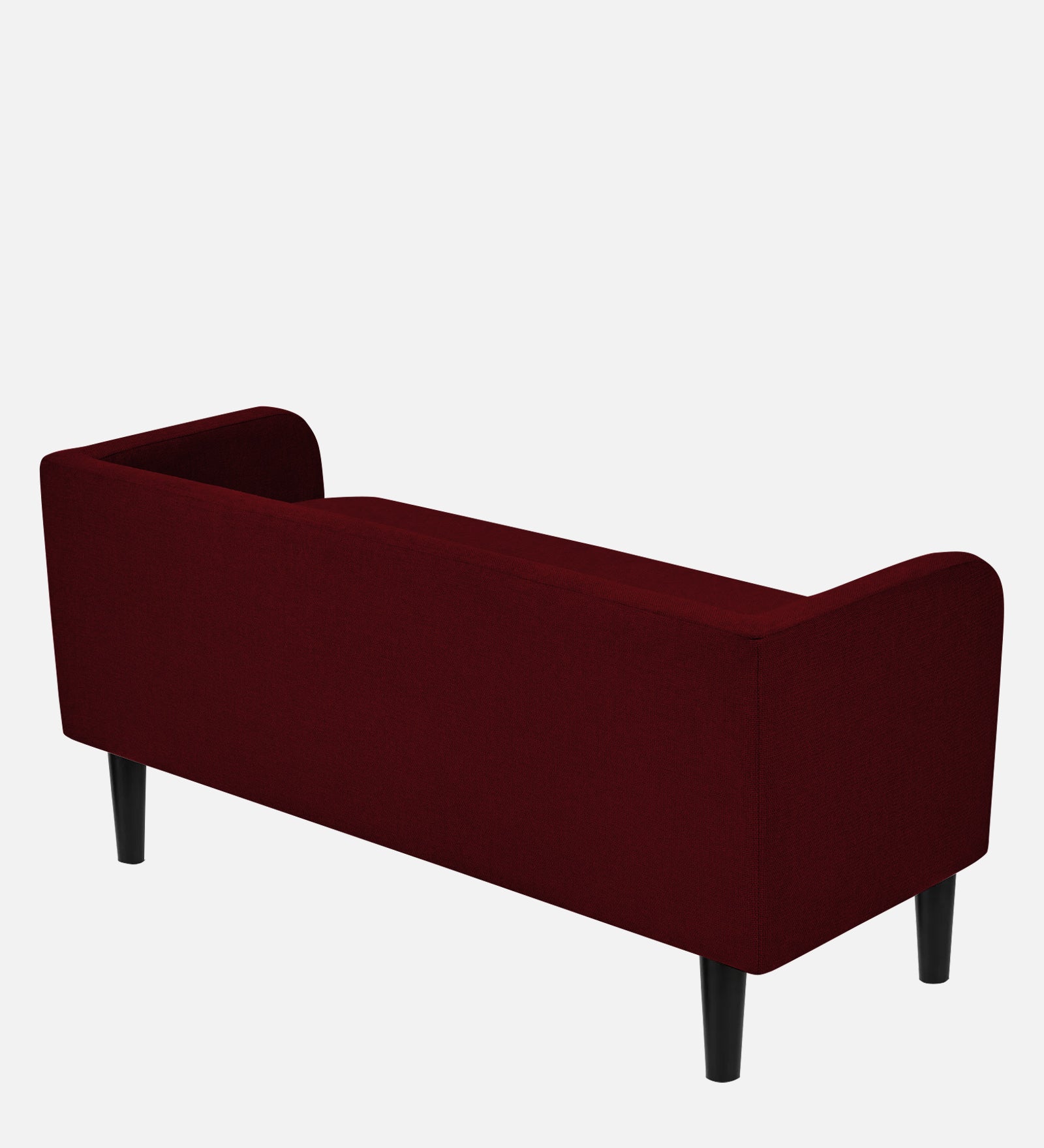 Maya Fabric Bench In Ruby Red Colour