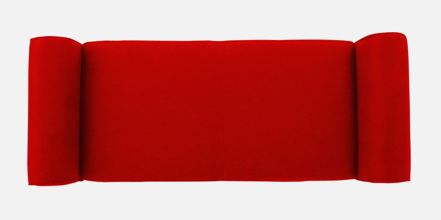 Molo Fabric 2 Seater Recamier In Ruby Red Colour With Storage - Febonic Living